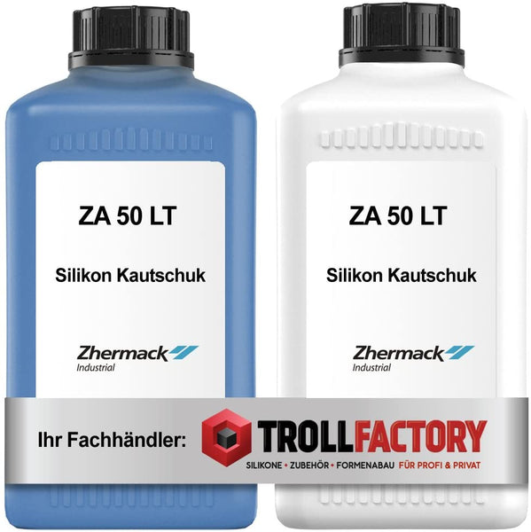 Zhermack Silikon Kautschuk ZA 50 LT Shore Härte 50 blau mittelhart 2 KG