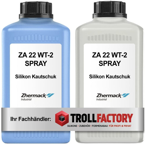 Zhermack Silikon Kautschuk ZA 22 WT-2 Spray hellblau weich Dubliersilikon
