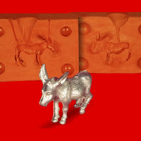 Zinngießform Kleiner Esel Muli Maultier, ca.15g Reinzinn