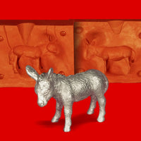 Zinn Giessform Esel Muli Maultier - Silikonform hitzebeständig - benötigt ca. 140g Reinzinn