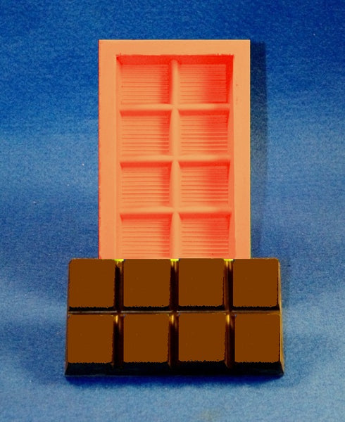 Giessform Silikonform Tafel Schokolade 8er low block SM6050